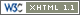 This page validates as XHTML 1.1
